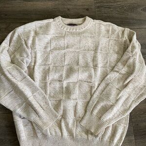 Sz L Roundtree & yorke Cream Sweater